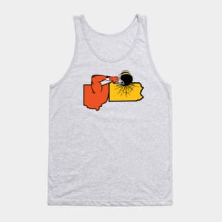 Cleveland vs Pitt Helmet Smash Tank Top